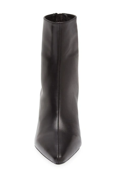 Koko + Palenki Fortunate Translucent Heel Zip Bootie In Black Leather