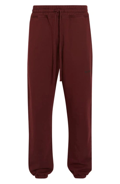 Shop Allsaints Underground Relaxed Fit Organic Cotton Sweatpants In Mars Red