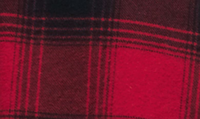 Shop Allsaints Ursa Flannel Button-up Shirt In Fire Red