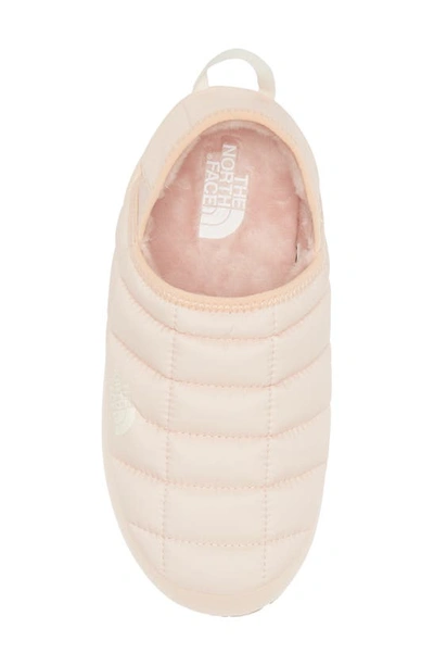 Shop The North Face Thermoball™ Water Repellent Traction V Mule In Sand Pink/ Gardenia White