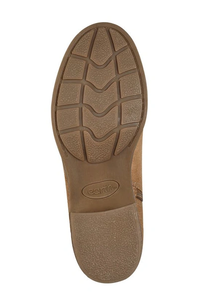 Earth Irene Block Heel Zip Bootie In Tan