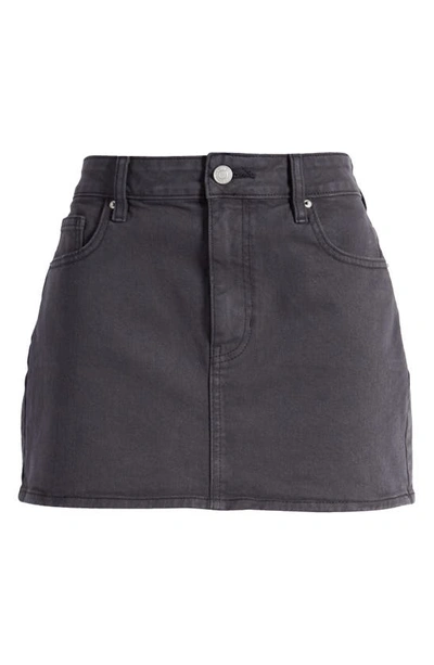 Shop Pacsun Denim Miniskirt In Black