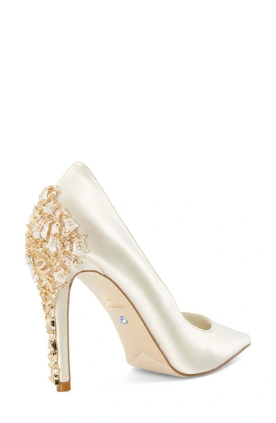 Shop Dune London Boutiquie Pointed Toe Pump In Ivory