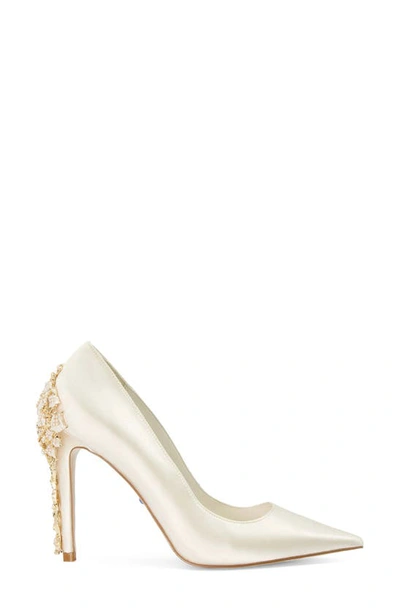 Shop Dune London Boutiquie Pointed Toe Pump In Ivory