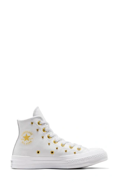 Converse Chuck Taylor® All Star® Lift High Top Platform Sneaker In White/ White/ Gold