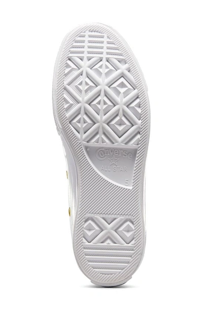 Converse Chuck Taylor® All Star® Lift High Top Platform Sneaker In White/ White/ Gold