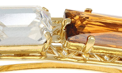 Shop L Erickson Caspio Crystal Barrette In Gold Multi