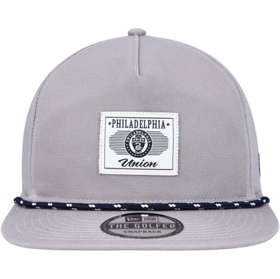 Shop New Era Gray Philadelphia Union Patch Golfer Adjustable Hat