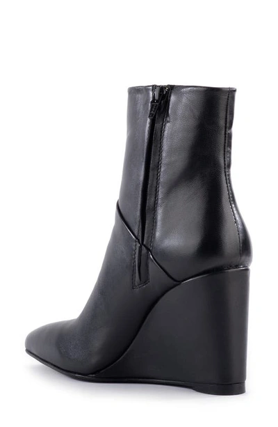 Seychelles Only Girl Womens Zipper Faux Leather Wedge Boots In Black