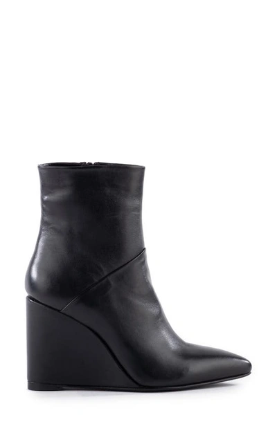 Seychelles Only Girl Womens Zipper Faux Leather Wedge Boots In Black