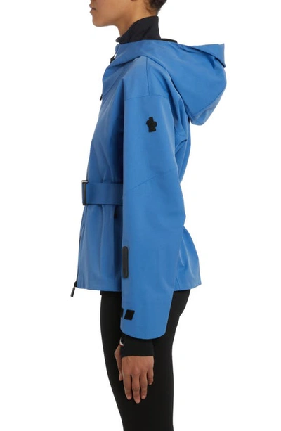 Shop Moncler Teche Hooded Ski Jacket In Blue