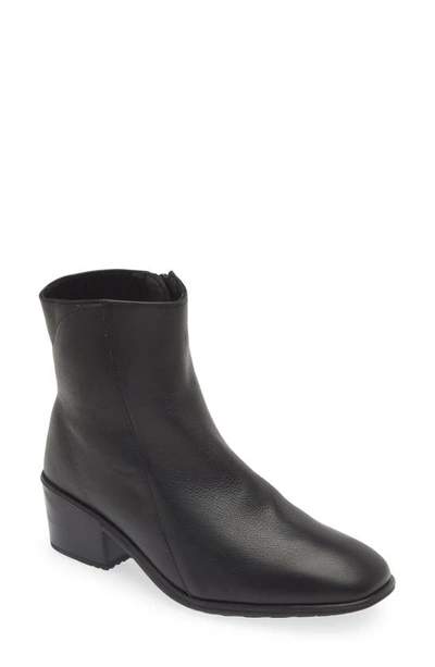 Shop Naot Goodie Zip Boot In Water Resistant Black Leather