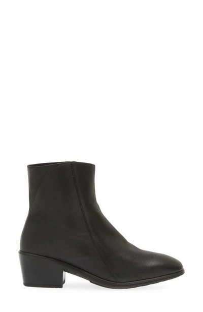 Naot Goodie Zip Boot In Water Resistant Black Leather
