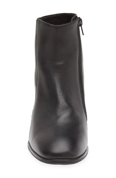 Naot Goodie Zip Boot In Water Resistant Black Leather