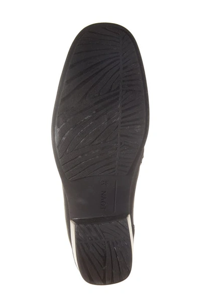 Naot Goodie Zip Boot In Water Resistant Black Leather