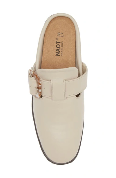 Shop Naot Choice Mule In Soft Ivory Leather