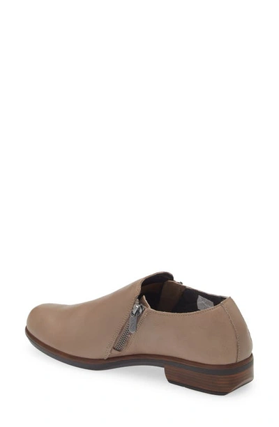 Naot Autan Zip Loafer In Soft Stone Leather