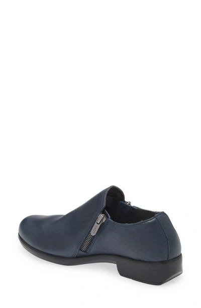 Naot Autan Zip Loafer In Soft Ink Leather