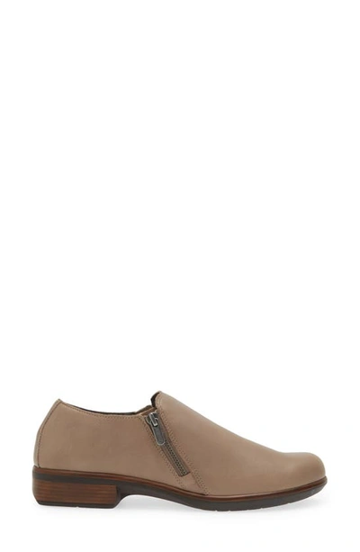 Shop Naot Autan Zip Loafer In Soft Stone Leather