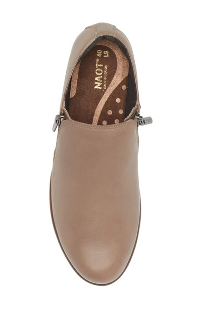 Naot Autan Zip Loafer In Soft Stone Leather