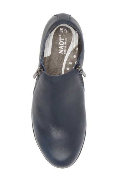 Naot Autan Zip Loafer In Soft Ink Leather