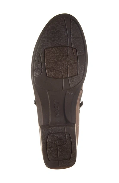 Naot Autan Zip Loafer In Soft Stone Leather