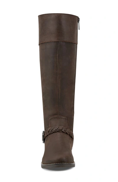 Earth Mira Knee High Boot In Dark Brown
