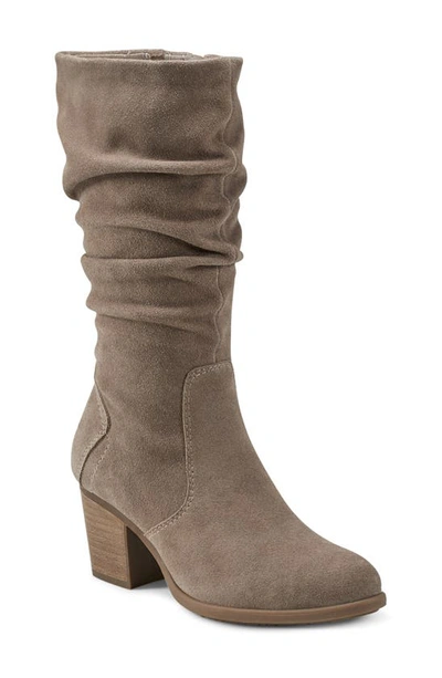 Earth Women's Vine Narrow Calf Block Heel Boots In Gelso