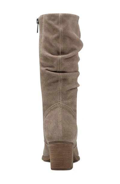 Earth Women's Vine Narrow Calf Block Heel Boots In Gelso
