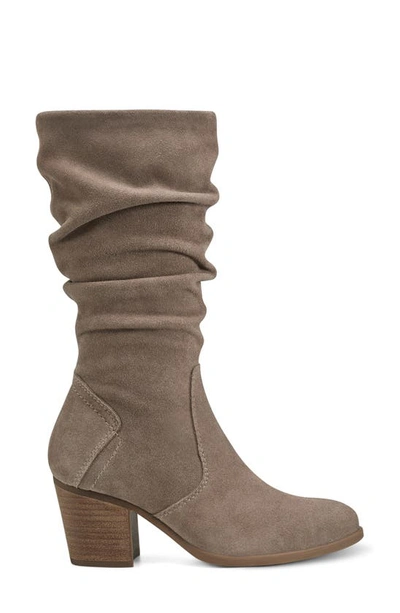 Earth Women's Vine Narrow Calf Block Heel Boots In Gelso