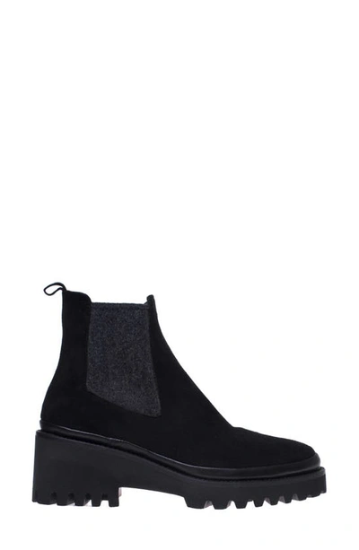 Ron White Emmaline Suede Chelsea Boots In Onyx