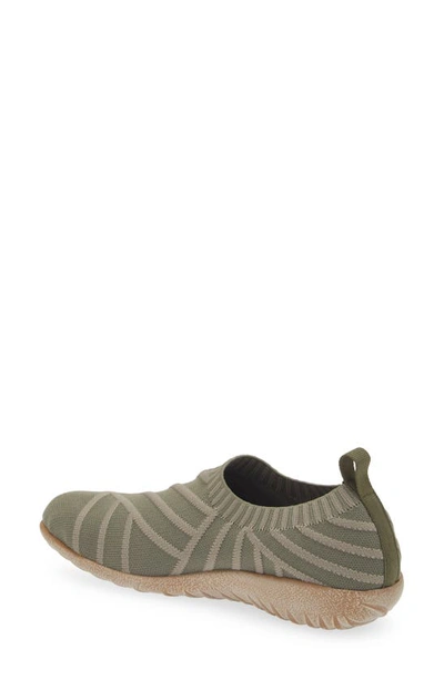 Shop Naot Okahu Sneaker In Sage Green Knit