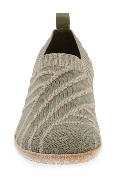 Shop Naot Okahu Sneaker In Sage Green Knit