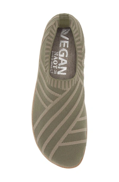 Shop Naot Okahu Sneaker In Sage Green Knit