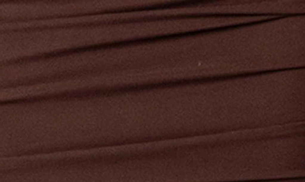 knee length dresses for ladies Edikted Mikey Ruched Open Back Mini Dress - Brown main image 0