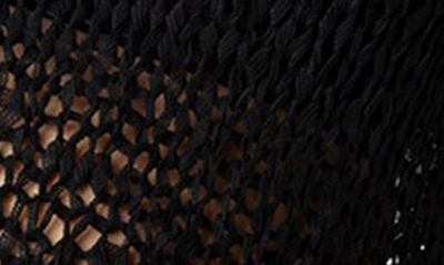 Edikted Open Stitch Asymmetric Sweater In Black