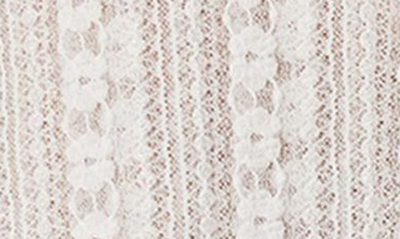 Edikted Anastasia Semisheer Lace Miniskirt In White