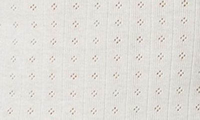 Edikted Divine Hearts Pointelle Crop Camisole In White