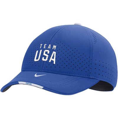 Shop Nike Royal Team Usa Sideline Legacy91 Performance Adjustable Hat