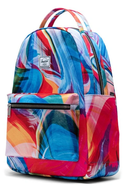Shop Herschel Supply Co Nova Mid Volume Backpack In Paint Pour Multi
