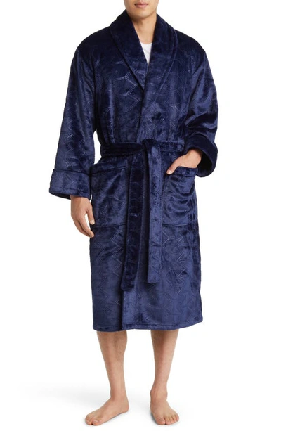 Shop Daniel Buchler Laser Cut Arrow Robe In Midnight