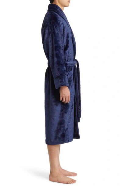 Shop Daniel Buchler Laser Cut Arrow Robe In Midnight