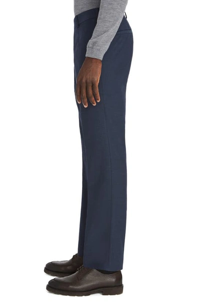 Shop Jack Victor Palmer Stretch Cotton & Wool Pants In Blue