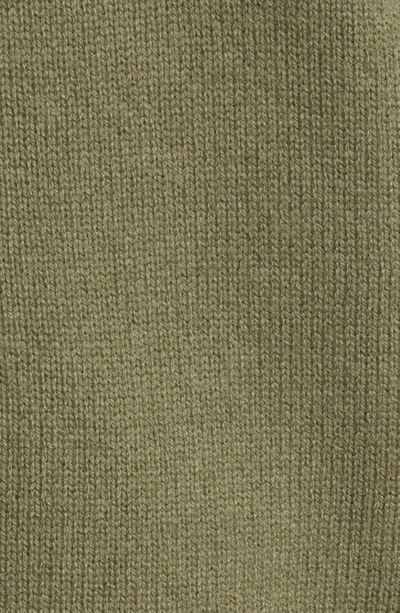 Lorenzo Uomo Merino Wool & Cashmere Cardigan In Olive Green