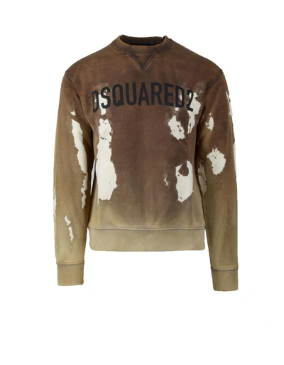 Shop Dsquared2 Mens Brown / Beige Sweatshirt