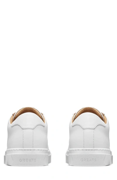Shop Greats Court Leather Sneaker In White Leather