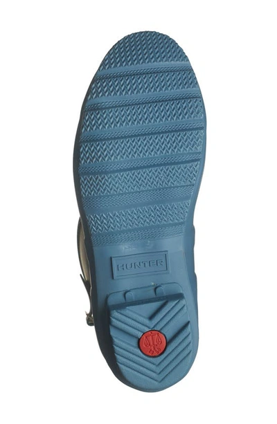 Shop Hunter Original Short Back Adjustable Rain Boot In Borrowed Blue