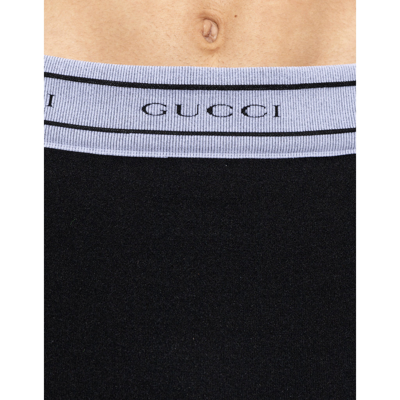 Shop Gucci Cropped Logo Leggings