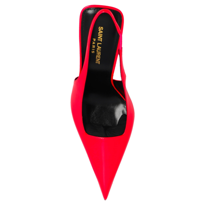 Shop Saint Laurent Kiss 105 Slingback Pumps