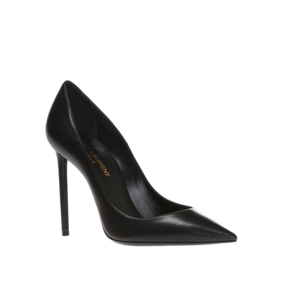 Saint Laurent Anja 105 Leather Pointed Pumps